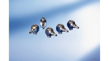 Hydraulik Anschlussnippel abgewinkelt für 8 mm Zylinder